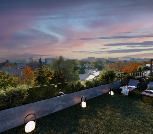 Widok na południe z tarasu